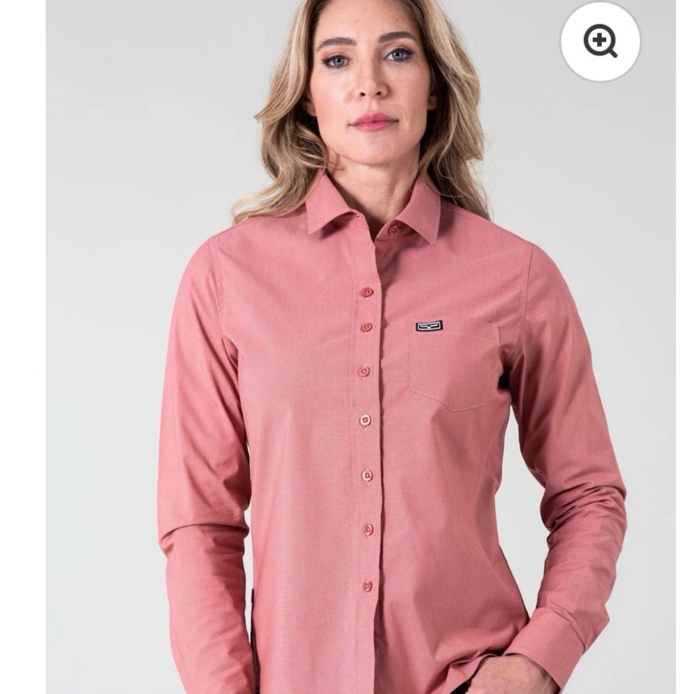Kimes Ranch Women's Pink Button Down Shirt